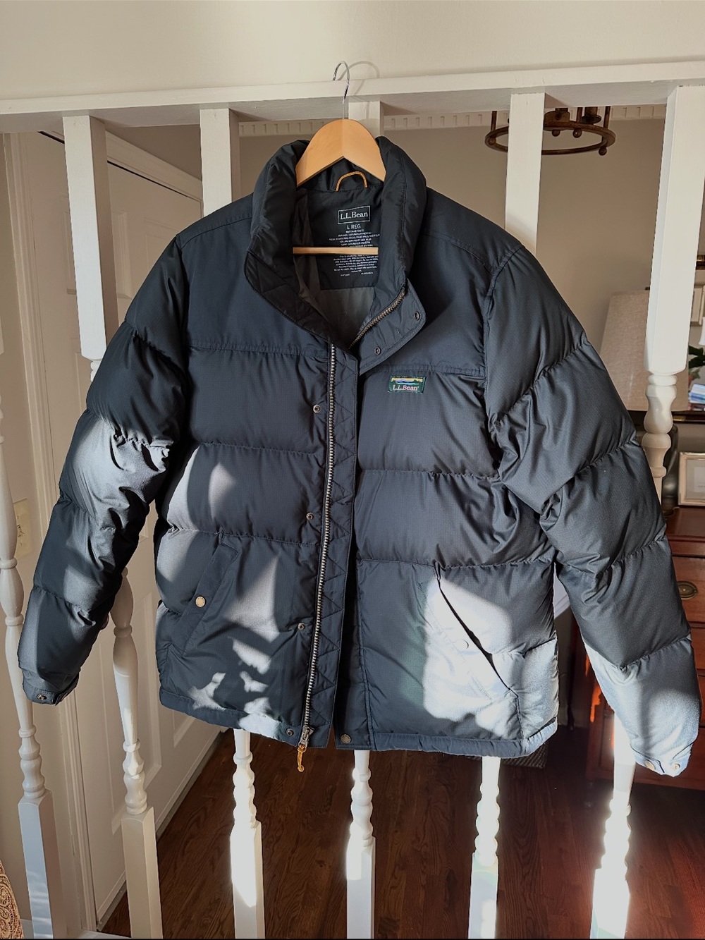 L.L. Bean Men's Black Mountain Classic Down Jacket Size Large Outdoors Gorpcore